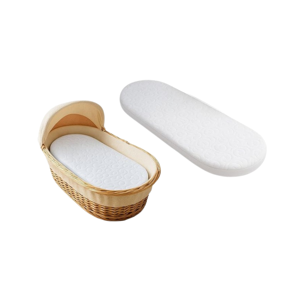 Moses Basket Mattress Replacement Mattress 65x28x4cm