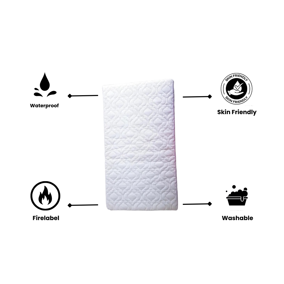 Baby Cot Mattress Washable Cover 84x38x4cm