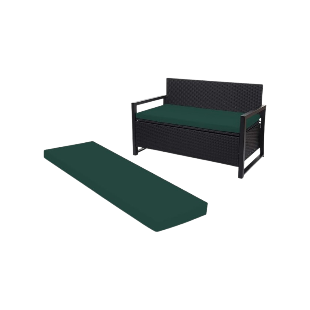 Garden Furniture Bench Cushion black