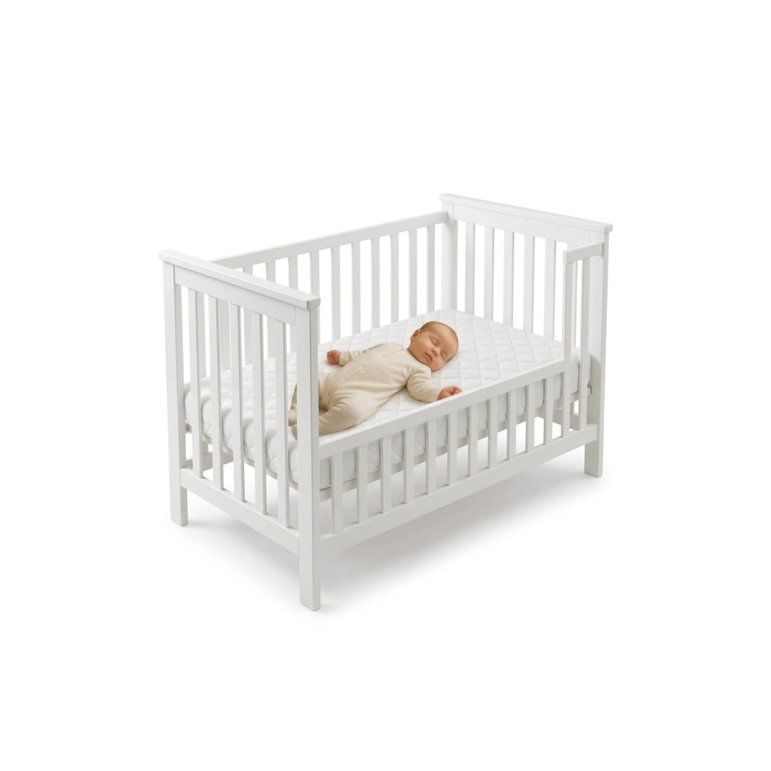 Quilted Travel Cot Mattress 89 x 38 x 4 cm