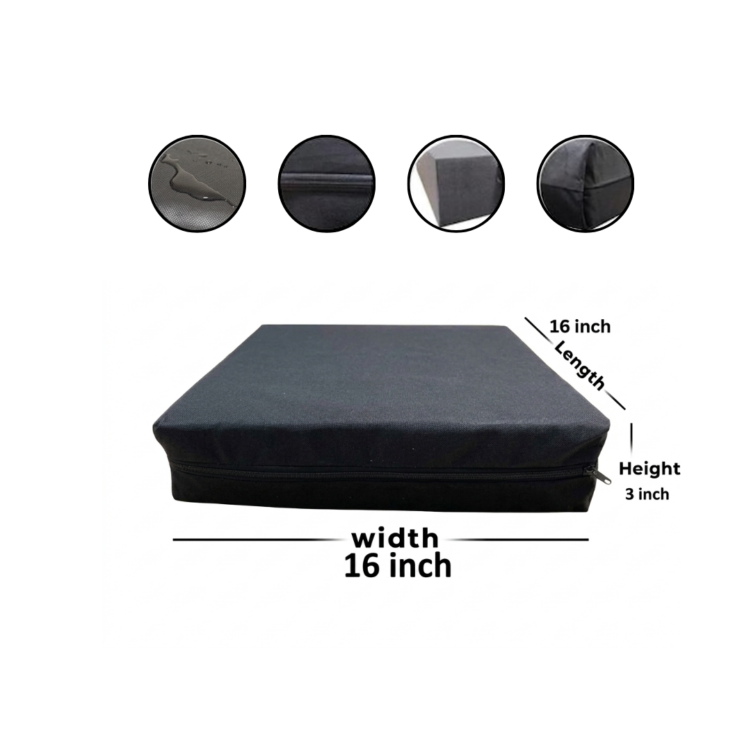 Foam Pressure Cushion for Wheelchairs 16x18x4