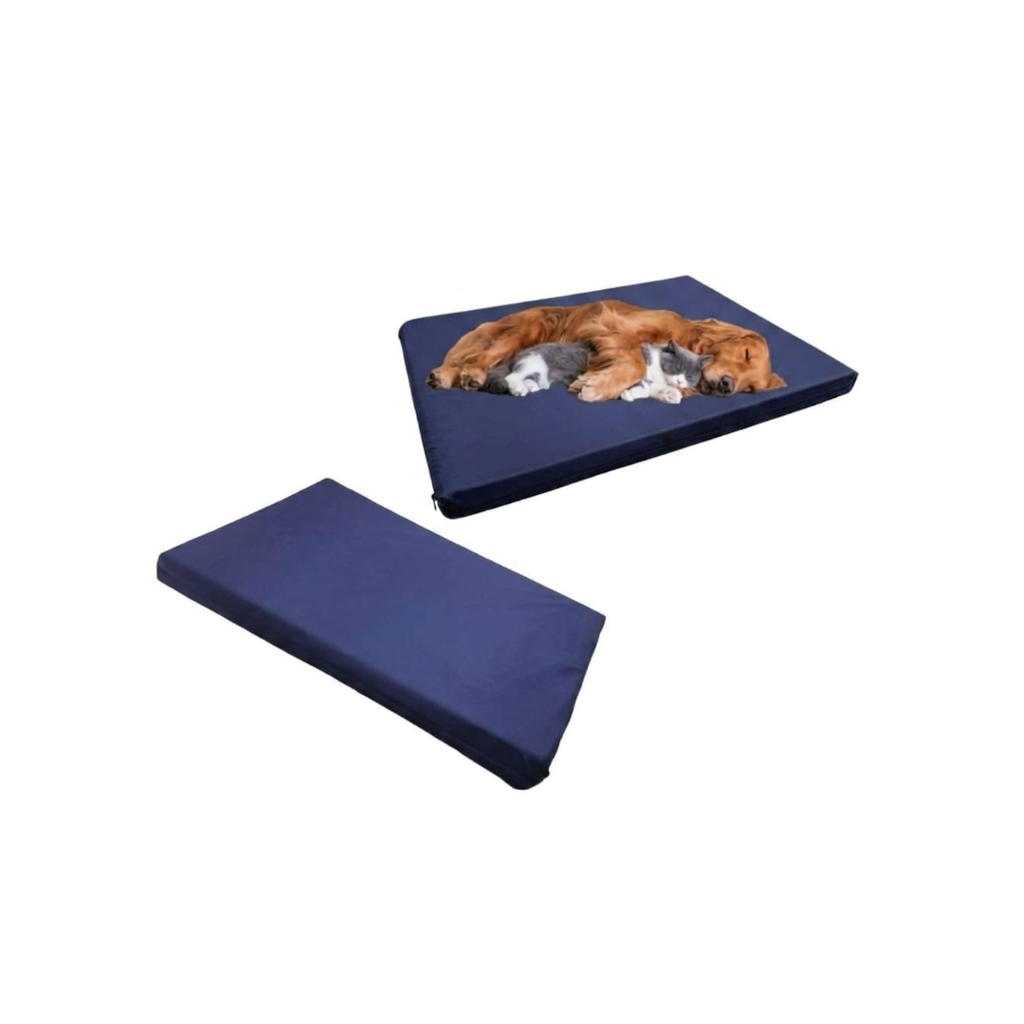 Washable Dog Mattress blue